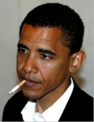 Obama smokin